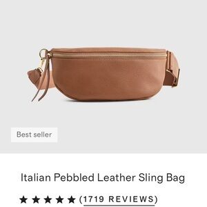 [Quince] Italian Pebbled Leather Sling Bag